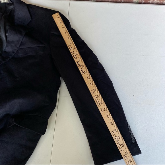 100% Cashmere Jos A Banks Men 42R Dark Blue Sport Coat Blazer - Picture 5 of 7